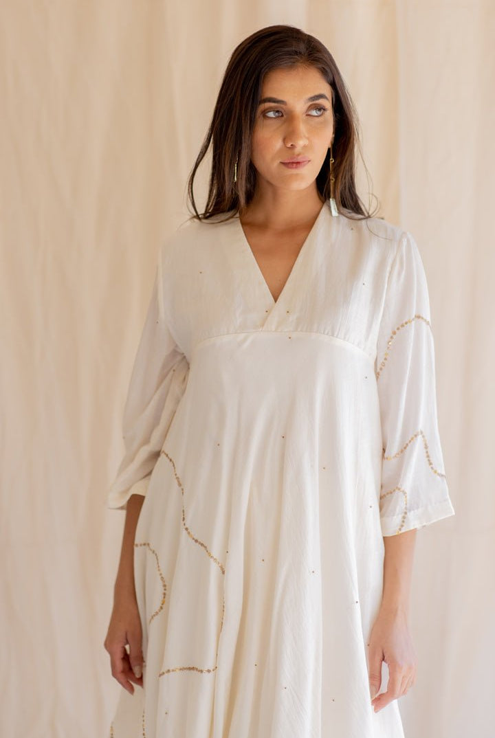Ivory White Maheem Kurta Set - CiceroniNirjara