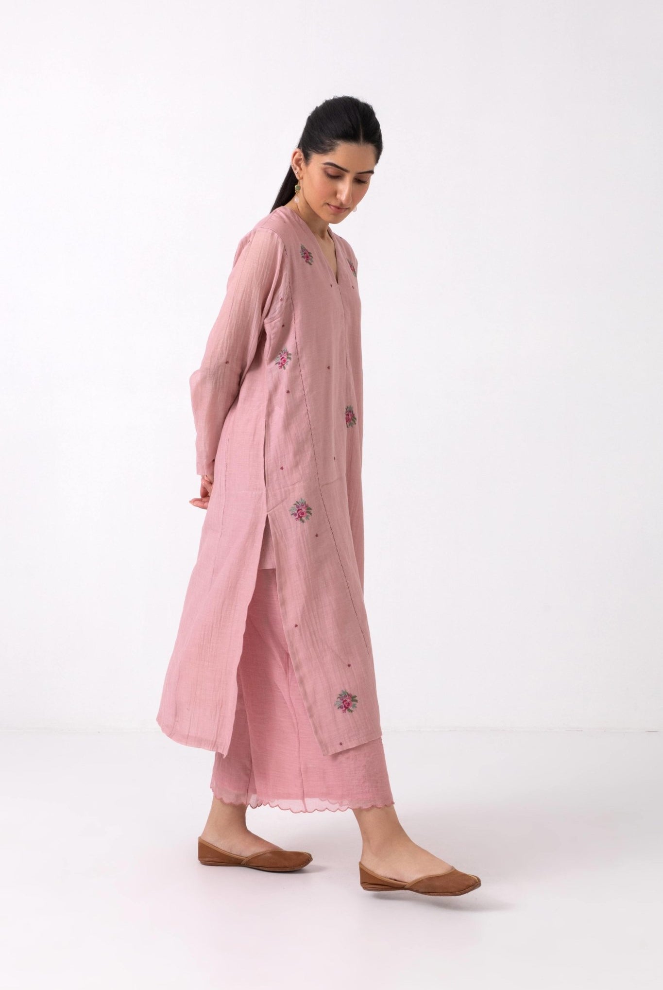 Ivy Kurta Set of 3 in Pink - Ciceronikurta set, Festive wearLabel Shreya Sharma