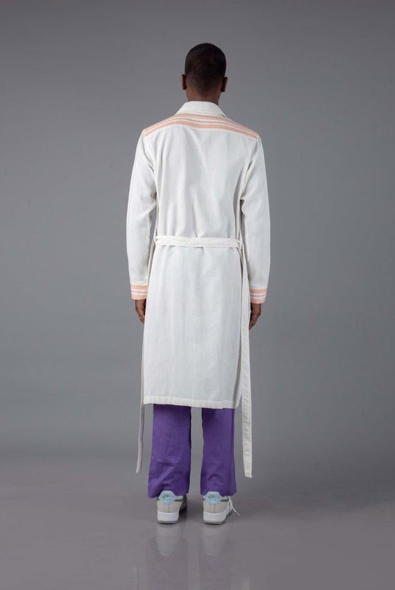 Jharkhand Handloom Textile Unisex Long Shacket - CiceroniShirtsJohargram