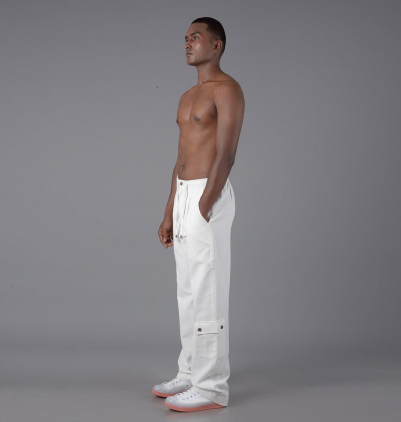 Jharkhand Handloom Textile Unisex Straight Cargo Pant - CiceroniPantsJohargram