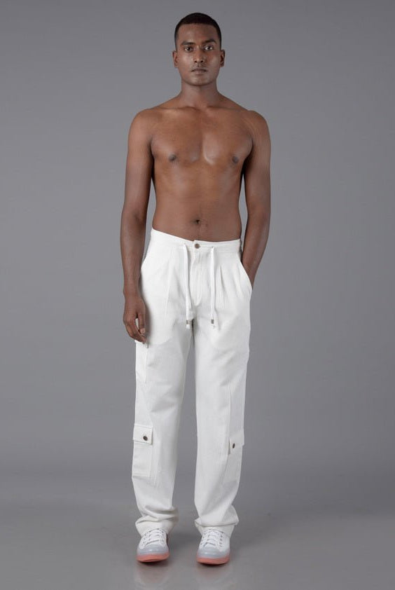 Jharkhand Handloom Textile Unisex Straight Cargo Pant - CiceroniPantsJohargram