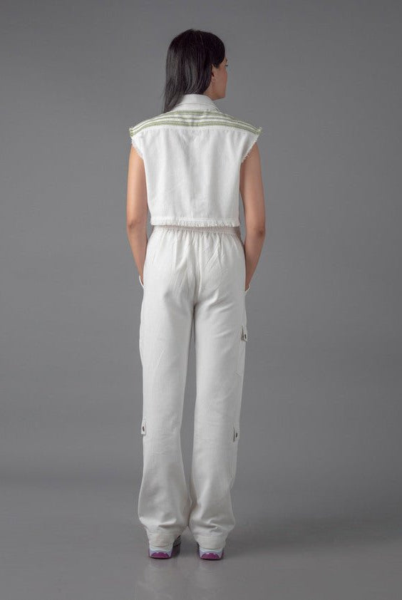 Jharkhand Handloom Textile Unisex Straight Cargo Pant - CiceroniPantsJohargram