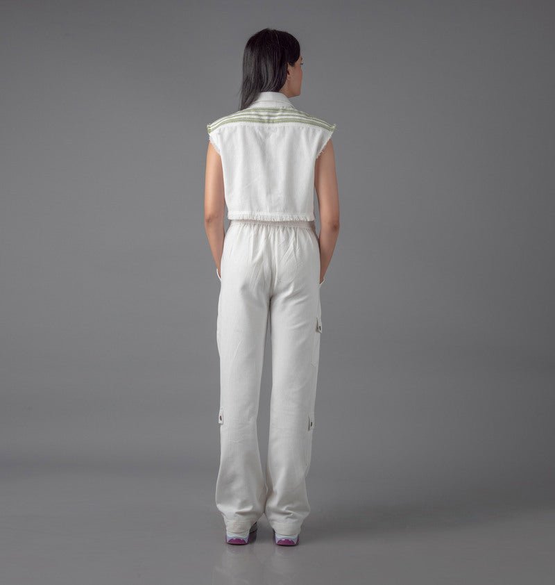 Jharkhand Handloom Textile Unisex Straight Cargo Pant - CiceroniPantsJohargram