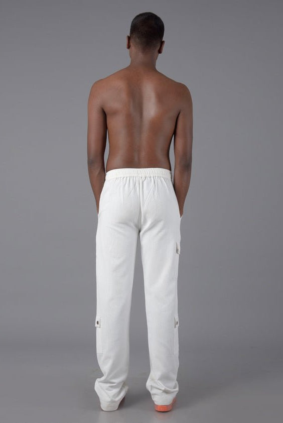 Jharkhand Handloom Textile Unisex Straight Cargo Pant - CiceroniPantsJohargram