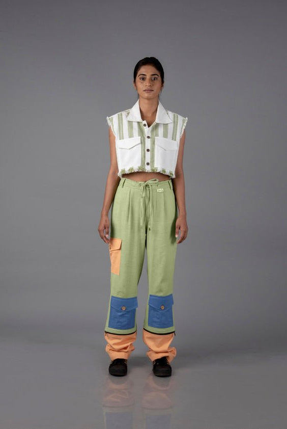 Jharkhand Handloom Textile Unisex Straight Long Length Pant - CiceroniPantsJohargram