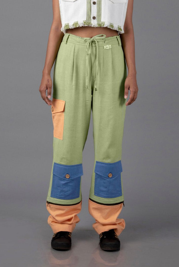 Jharkhand Handloom Textile Unisex Straight Long Length Pant - CiceroniPantsJohargram