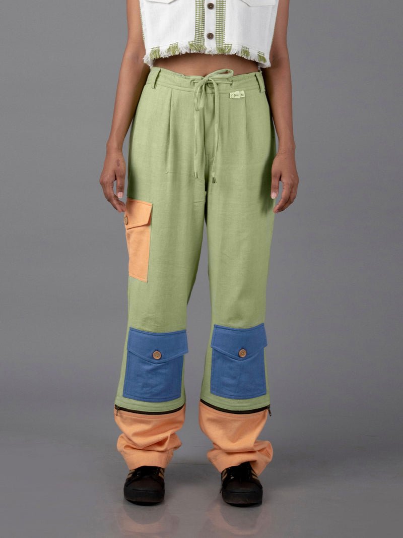 Jharkhand Handloom Textile Unisex Straight Long Length Pant - CiceroniPantsJohargram