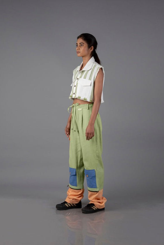 Jharkhand Handloom Textile Unisex Straight Long Length Pant - CiceroniPantsJohargram