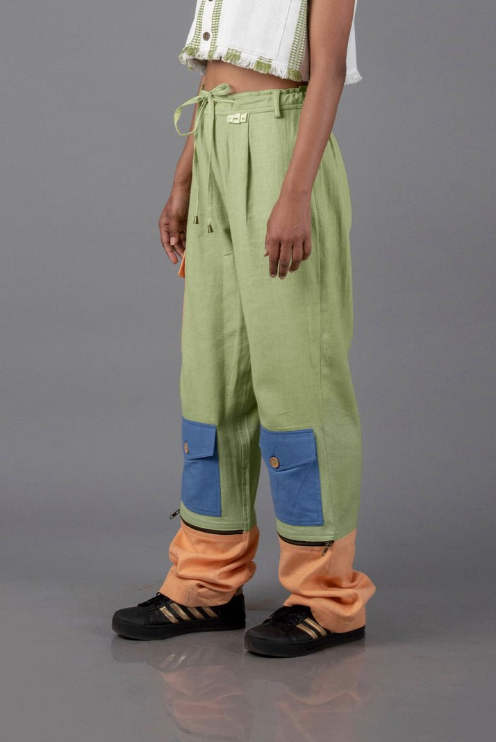 Jharkhand Handloom Textile Unisex Straight Long Length Pant - CiceroniPantsJohargram