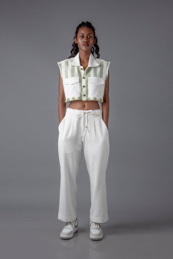 Jharkhand Handloom Textile Unisex Straight Pant - CiceroniPantsJohargram