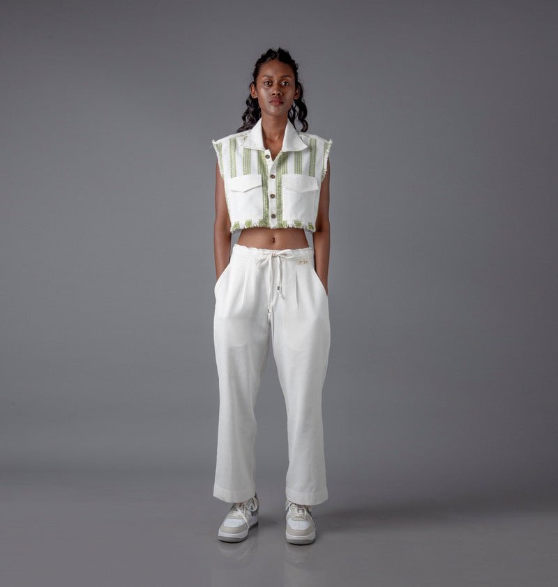 Jharkhand Handloom Textile Unisex Straight Pant - CiceroniPantsJohargram