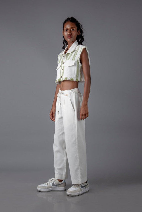 Jharkhand Handloom Textile Unisex Straight Pant - CiceroniPantsJohargram