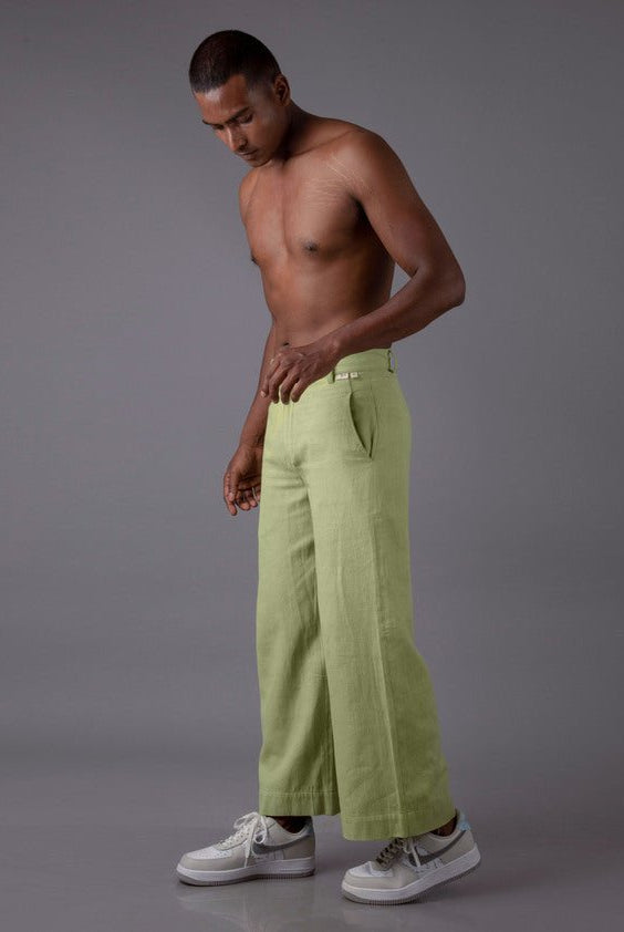 Jharkhand Handloom Textile Unisex Wide Leg Pant - CiceroniPantsJohargram