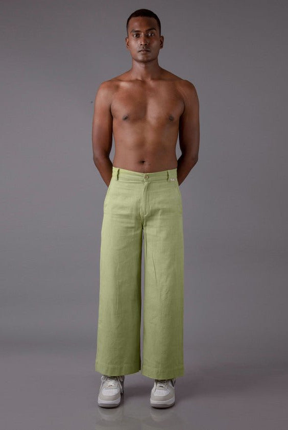 Jharkhand Handloom Textile Unisex Wide Leg Pant - CiceroniPantsJohargram