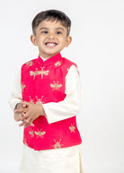 Jugnoo Hand Embroidered Kurta Jacket Set - CiceroniKurta Set, Festive wearMr. Brat