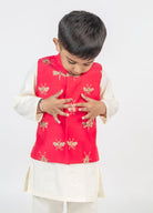 Jugnoo Hand Embroidered Kurta Jacket Set - CiceroniKurta Set, Festive wearMr. Brat