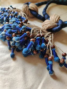 Jute Pretzel Neckpiece - Blue - CiceroniNeckpieceD I T I