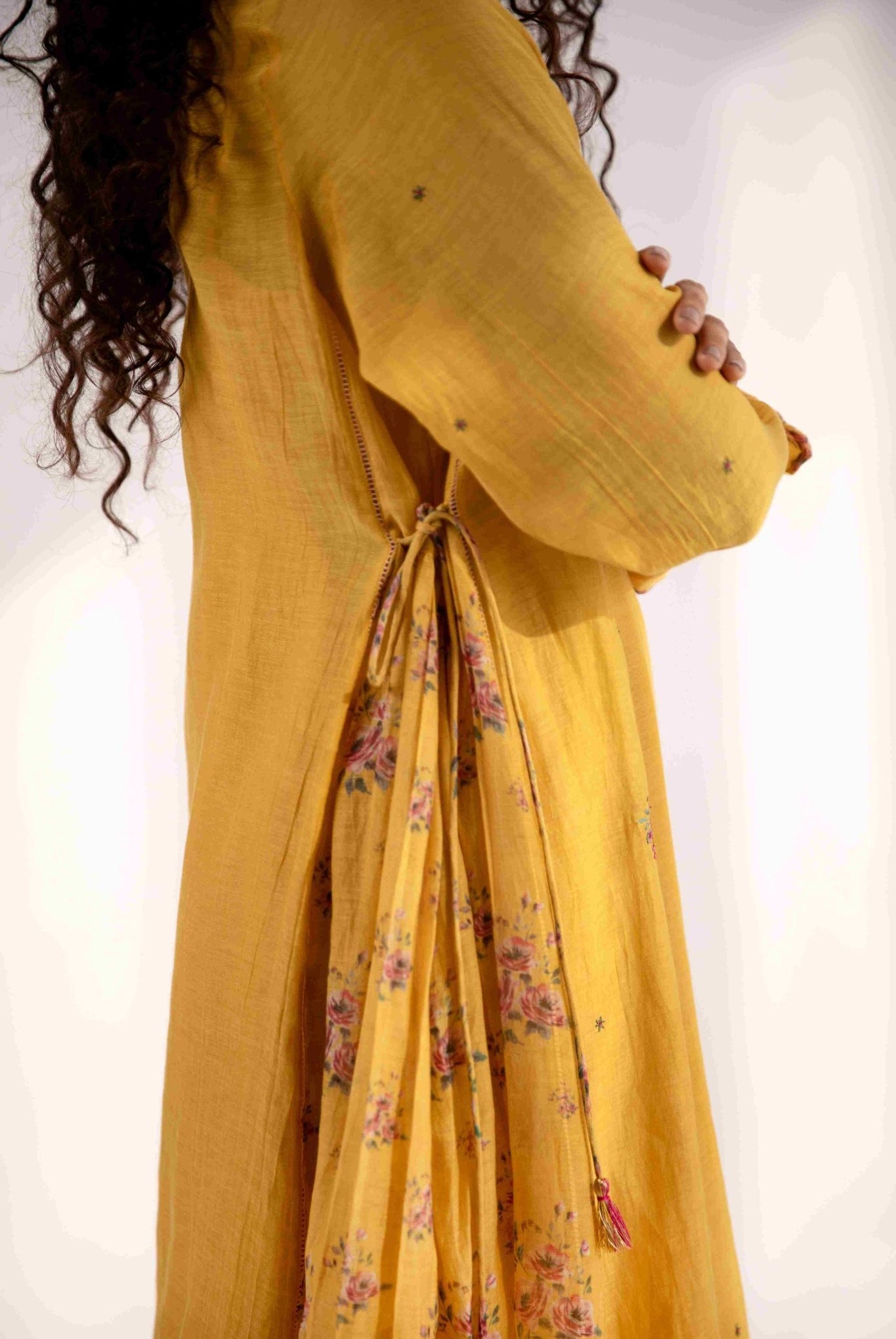 Kavya Rose Kurta Set in Yellow - Ciceronikurta set, Festive wearLabel Shreya Sharma