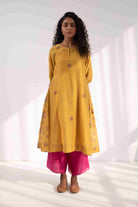 Kavya Rose Kurta Set in Yellow - Ciceronikurta set, Festive wearLabel Shreya Sharma