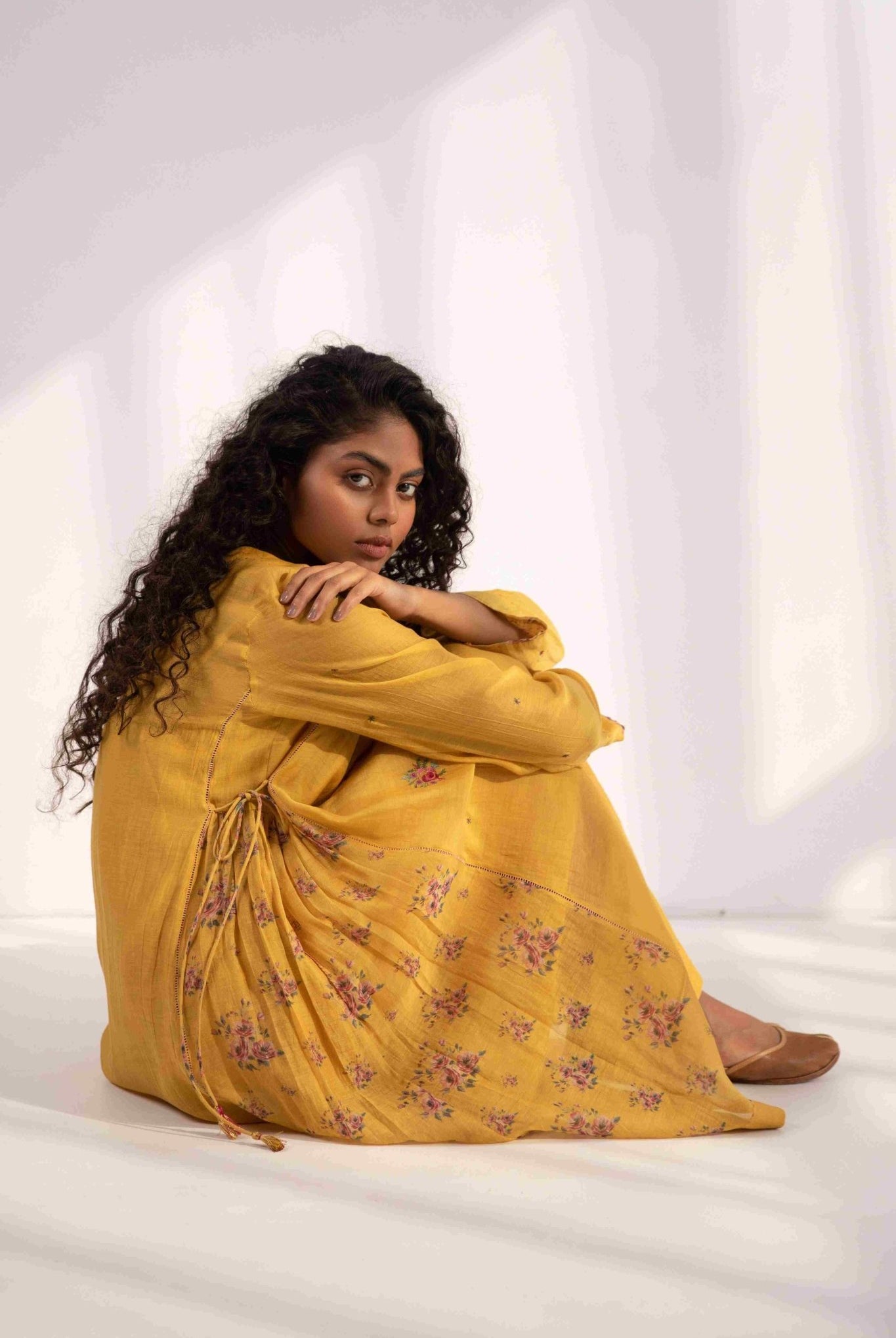 Kavya Rose Kurta Set in Yellow - Ciceronikurta set, Festive wearLabel Shreya Sharma