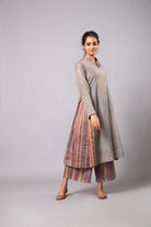 Kavya Tissue Kurta Set - Blue - CiceroniKurta Set, Festive wearLabel Shreya Sharma