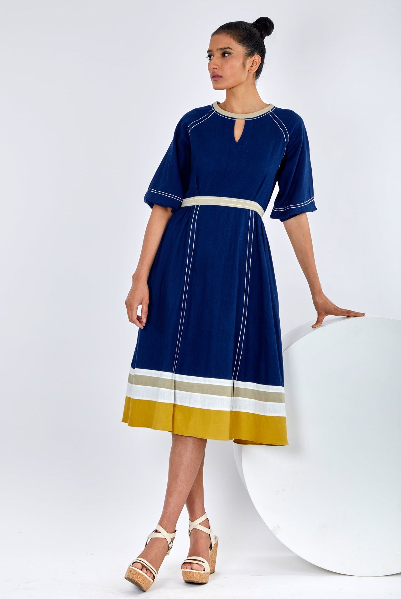 Kawa - Peek-A-Back Midi Dress - CiceroniDressesMadder Much