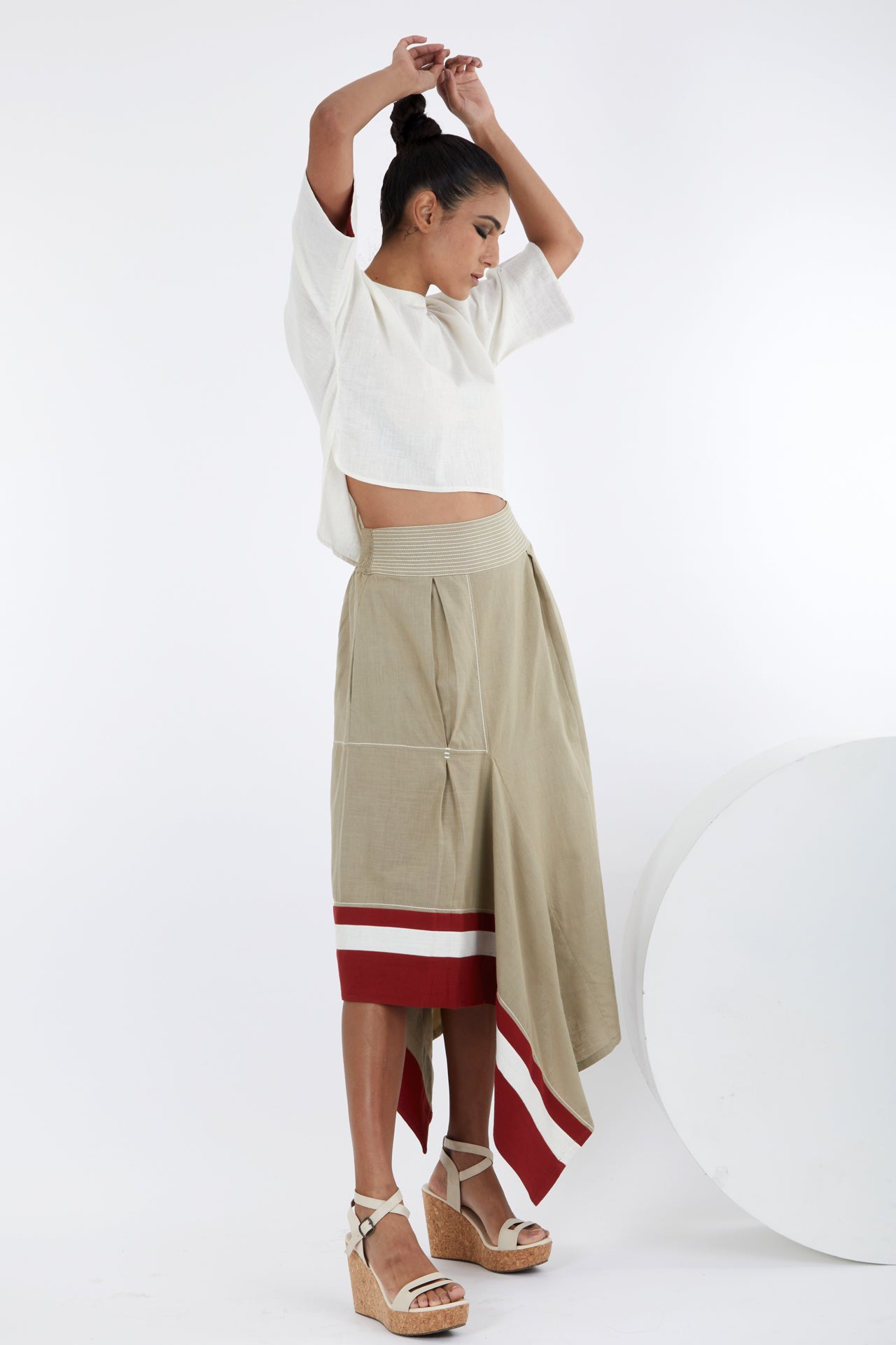 Kazu - Crop Top And Terraced Skirt - CiceroniCo-ord SetMadder Much