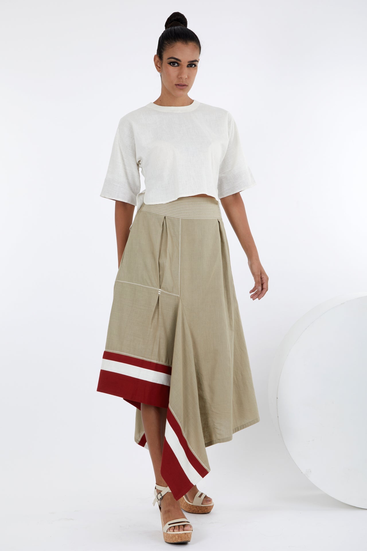 Kazu - Crop Top And Terraced Skirt - CiceroniCo-ord SetMadder Much