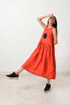 Khadi Crescent Moon Dress - CiceroniDressesRias Jaipur