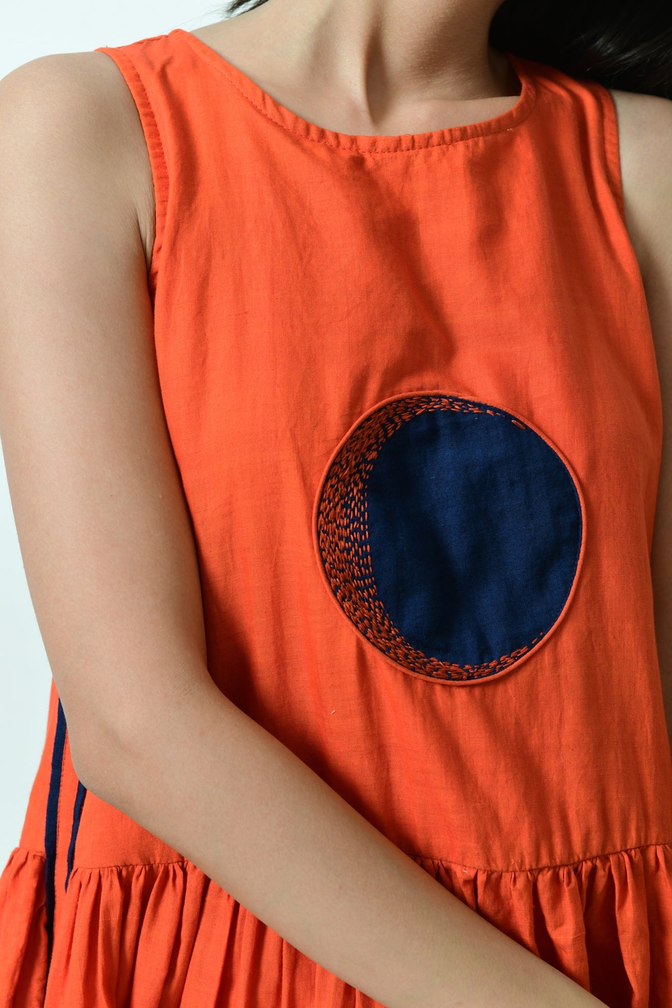 Khadi Crescent Moon Dress - CiceroniDressesRias Jaipur
