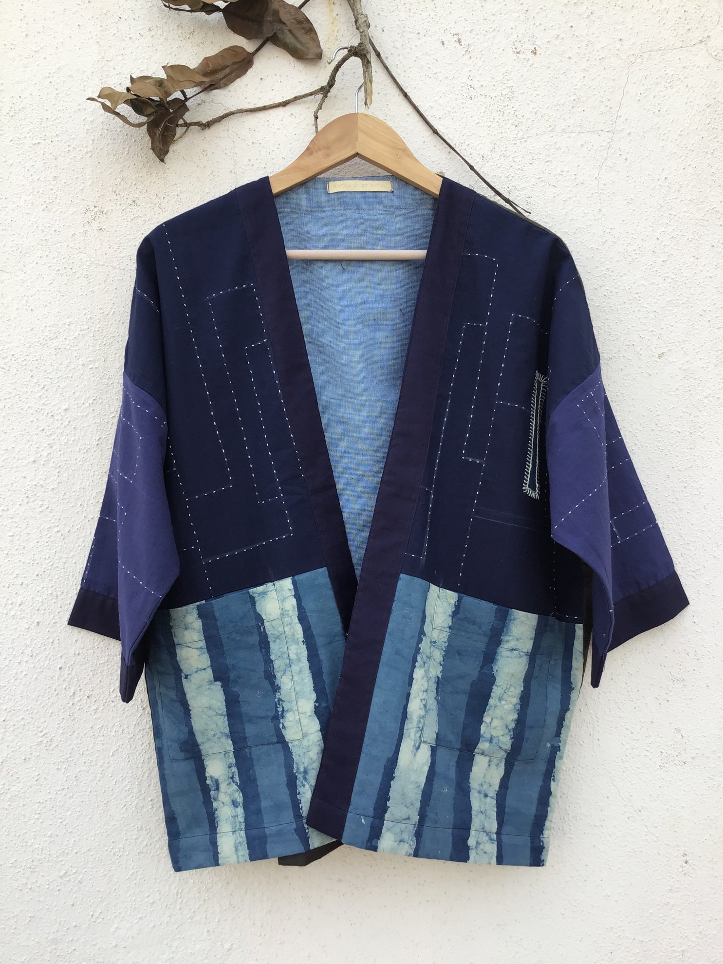 Kimono jacket In Blue - CiceroniPatch Over Patch