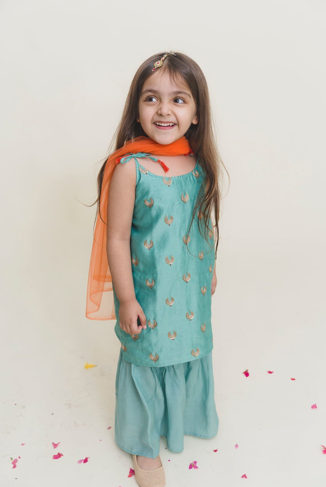 Knot Kurta Sharara Set in Chanderi - CiceroniMr. Brat