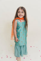 Knot Kurta Sharara Set in Chanderi - CiceroniMr. Brat