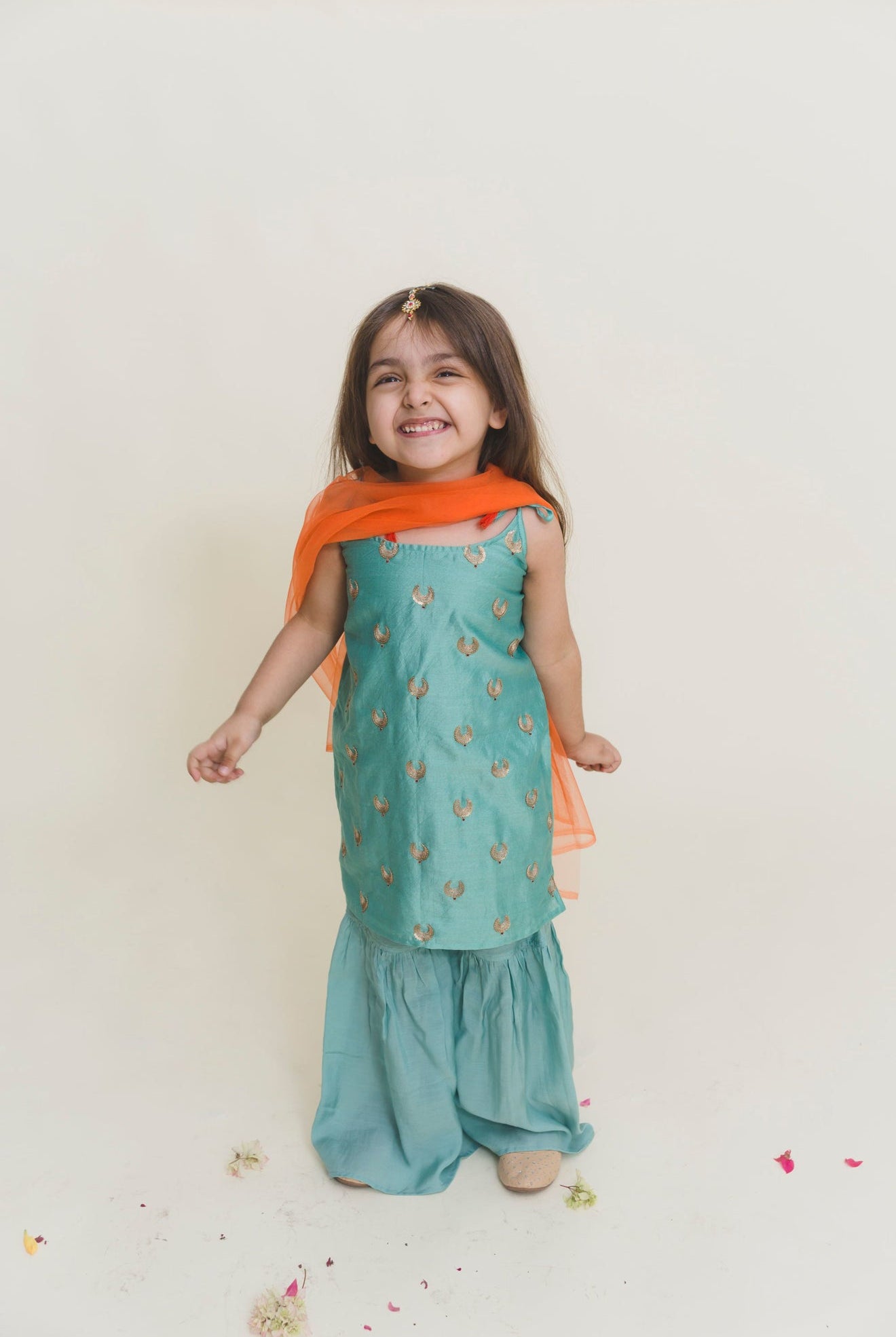 Knot Kurta Sharara Set in Chanderi - CiceroniMr. Brat