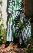 Kyoto Pant In Green Abstract Print - CiceroniHappi Space