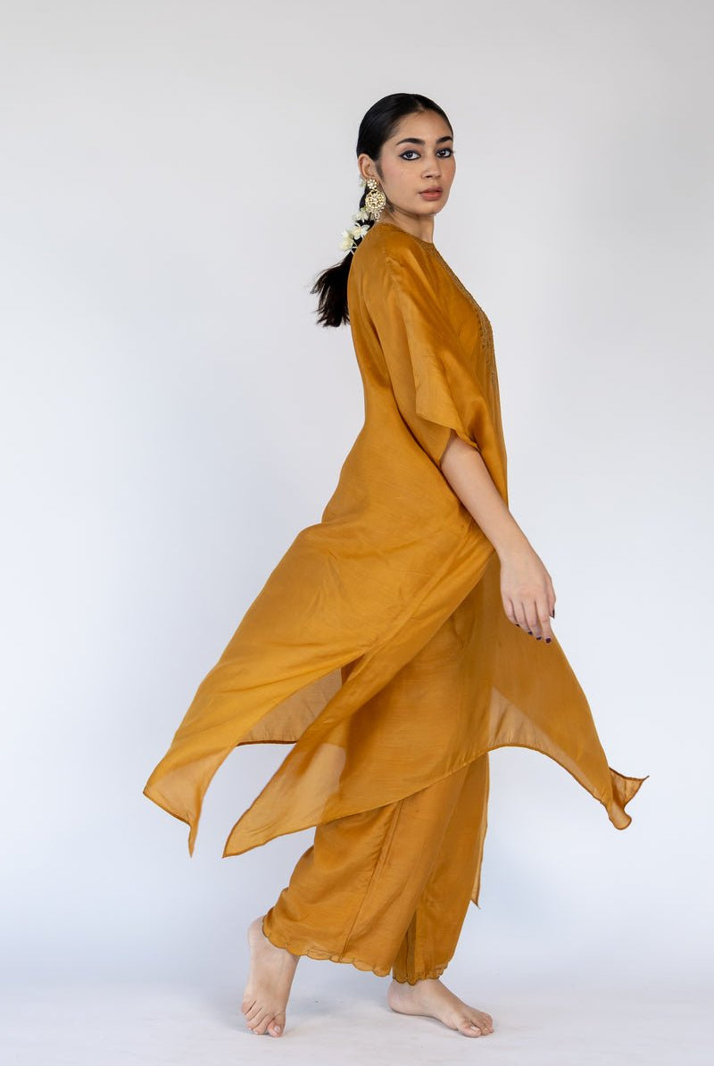 Lailaa Caftan Set - Mustard - CiceroniKaftan SetNirjara