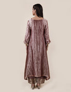 Light Brown Tissue - A-line Kurta Set - CiceroniBhavik Shah