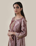 Light Brown Tissue - A-line Kurta Set - CiceroniBhavik Shah