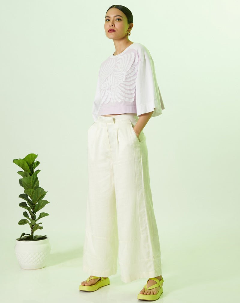 Lilac Contrast T-Shirt - CiceroniTopsEkastories