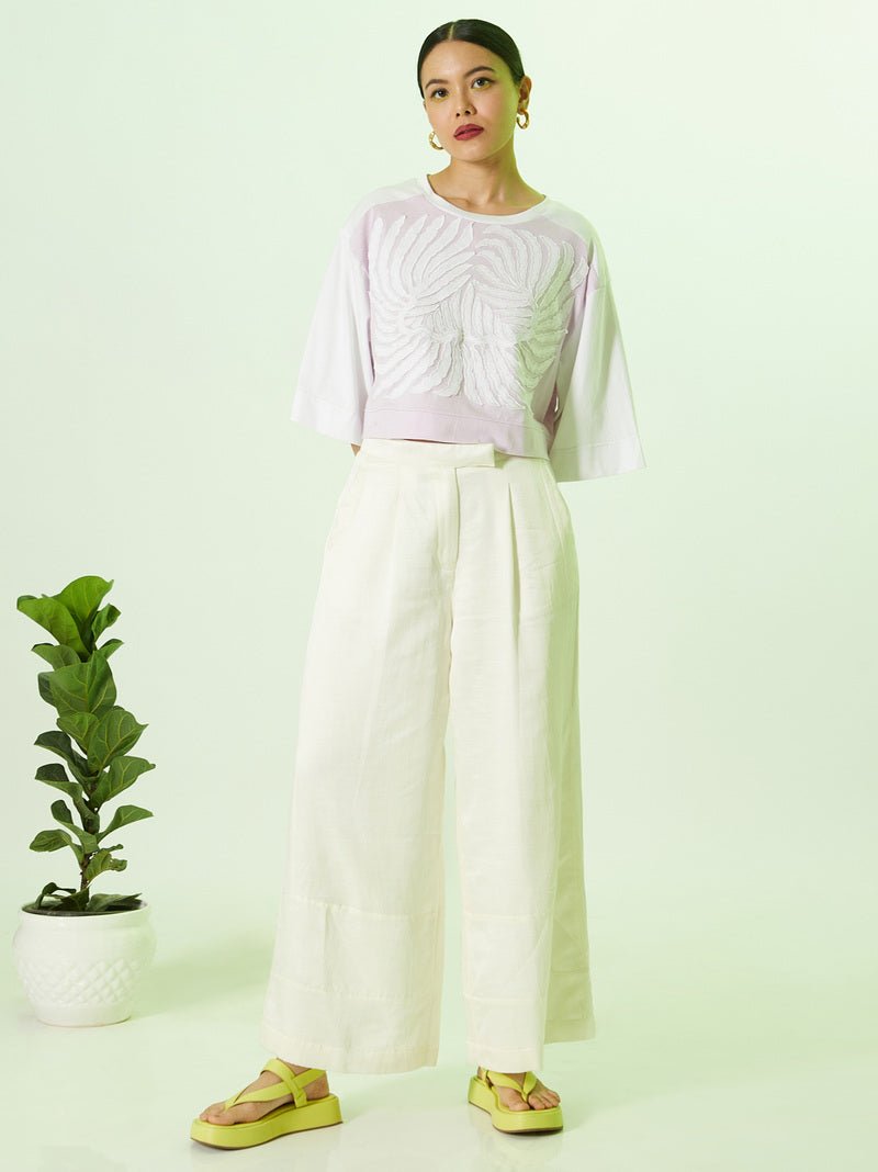 Lilac Contrast T-Shirt - CiceroniTopsEkastories