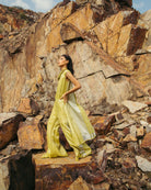 Lime Green High-Low Co-ord Set - CiceroniCo-ord SetPriyanca Khanna