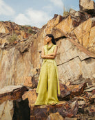 Lime Green High-Low Co-ord Set - CiceroniCo-ord SetPriyanca Khanna