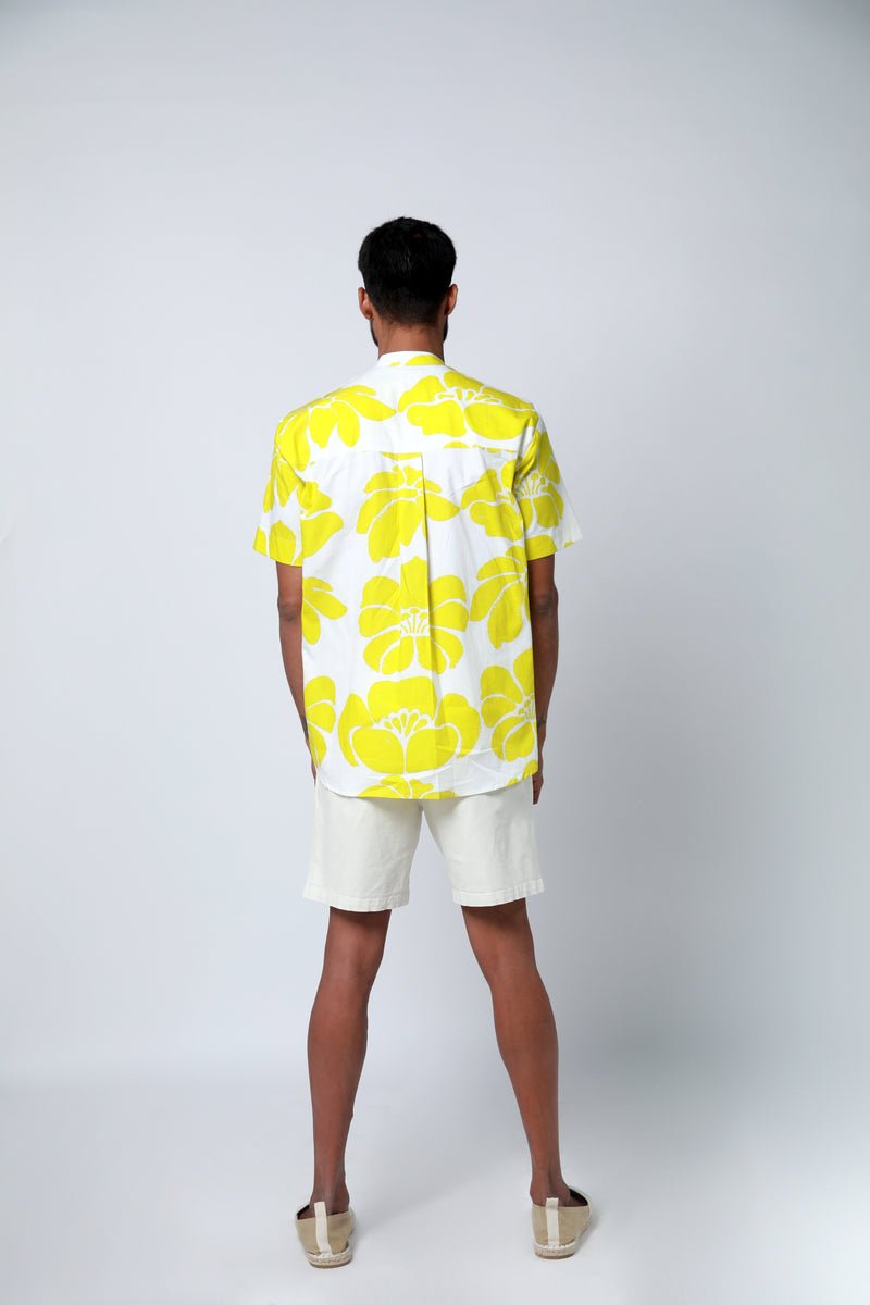 Lime Sonder Stand Collar Shirt - CiceroniShirtsEkastories