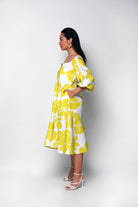 Lime Sonder Tea Length Dress - CiceroniDressesEkastories