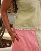 Linen Slit Skirt - CiceroniSkirtsSonica Sarna