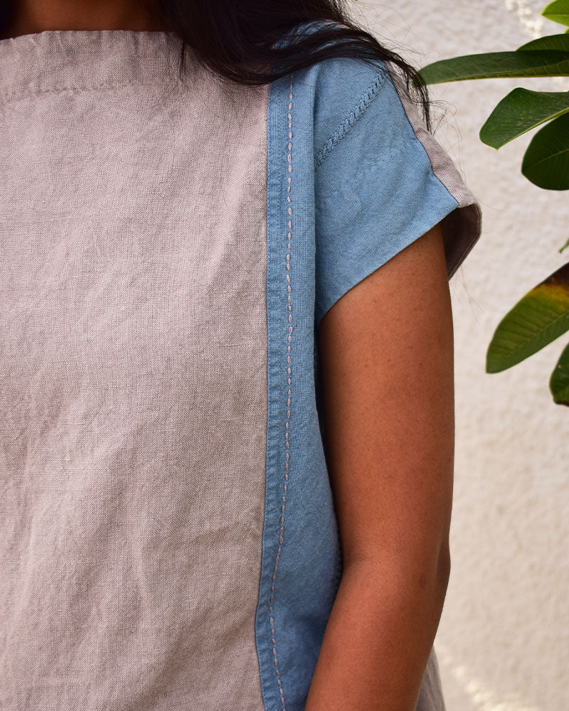 Linen Tunic Dress - CiceroniDressesSonica Sarna