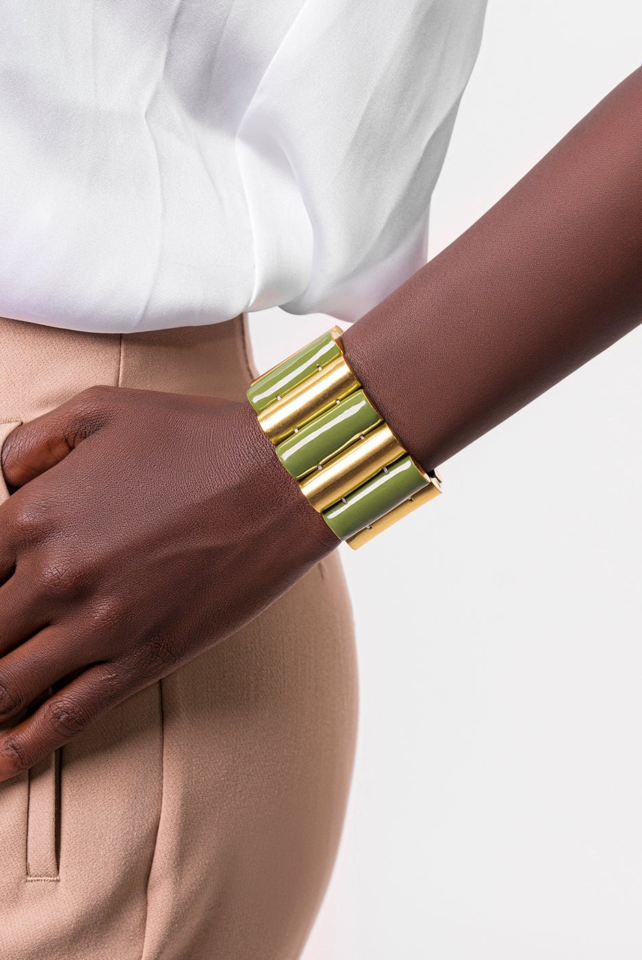 Log Bracelet - Olive - CiceroniBraceletsEquiivalence