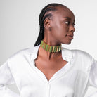 Log Necklace - Olive - CiceroniNeckpieceEquiivalence