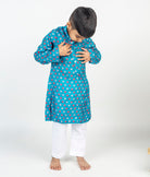 Lotus Printed Kurta Set - CiceroniKurta Set, Festive wearMr. Brat