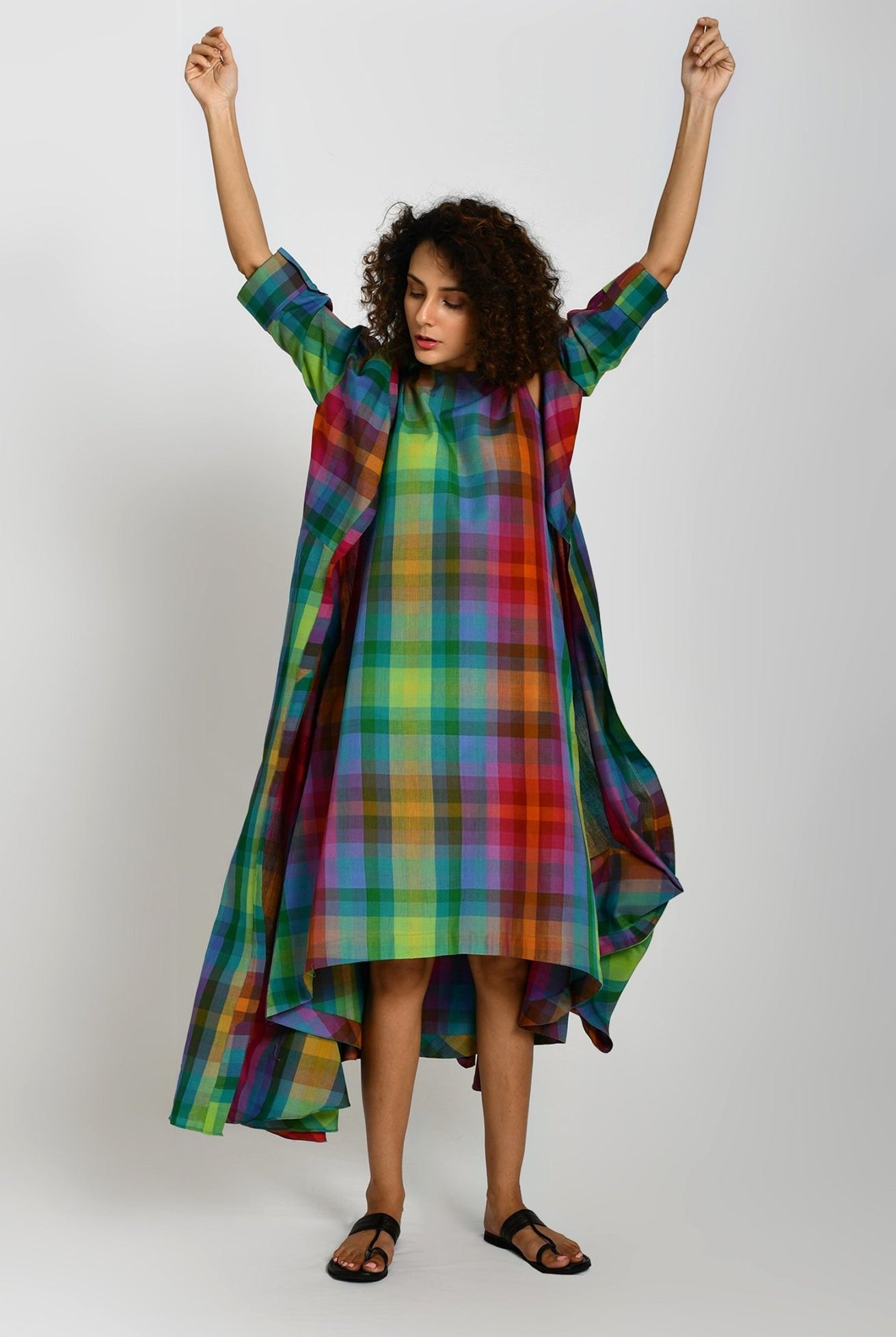 Madras Checks Queen's Jacket - CiceroniJacketsHiranya